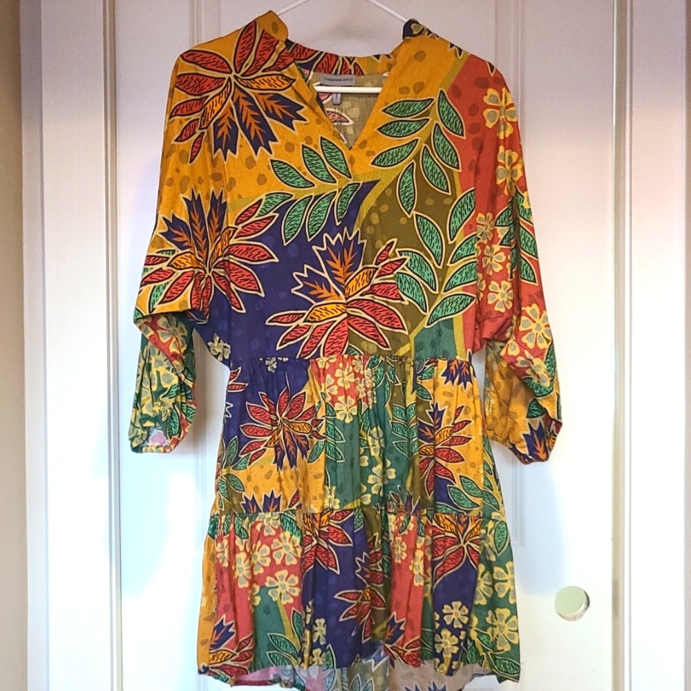 Anthropologie Conditions Apply Bohemian Mini Dress